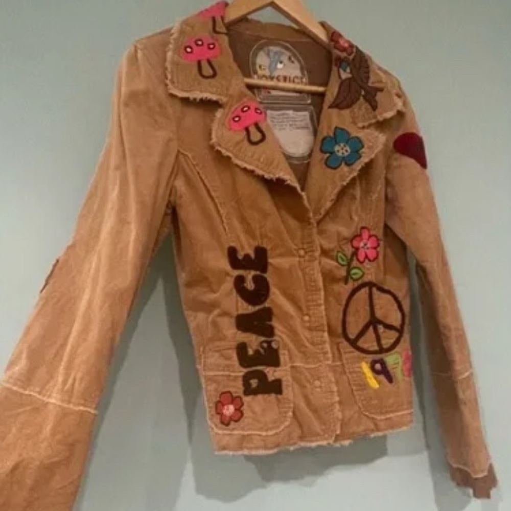 Tan Corduroy HTF Boho Women’s Discontinued Joystick Jacket